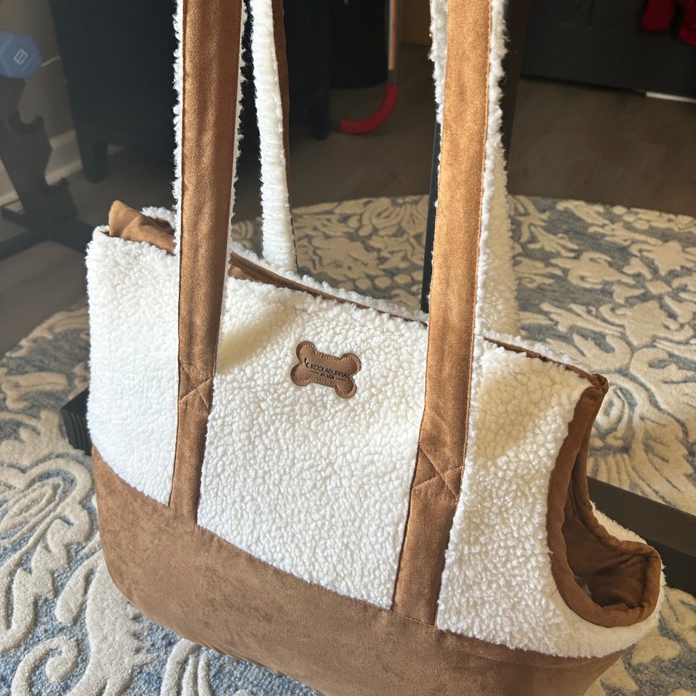 Koolaburra by UGG Faux Suede and Sherpa Pet Carrier